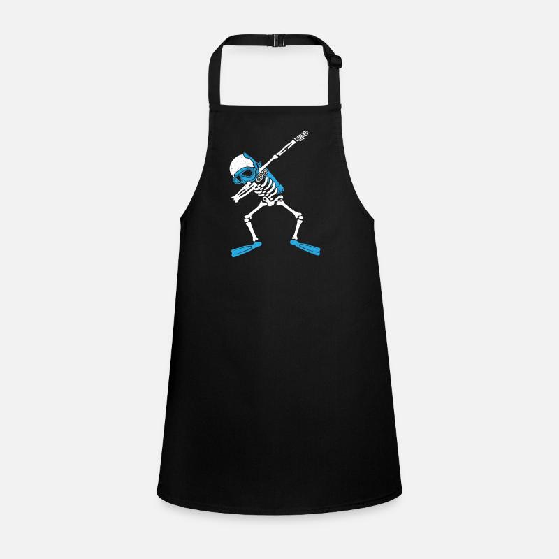Scuba Diver Dabbing Skeleton Diver Tauchen Schürze für Kinder