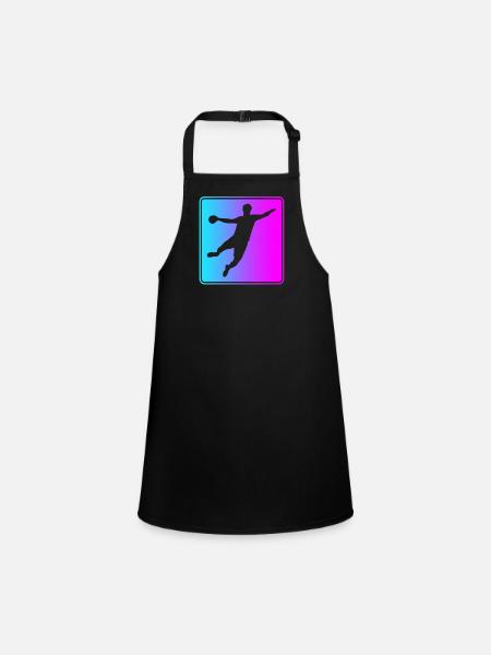 Handball Logo - Tablier Enfant - noir - Devant
