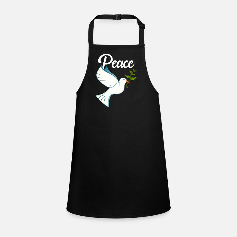 PEACE Friedenstaube Schürze für Kinder