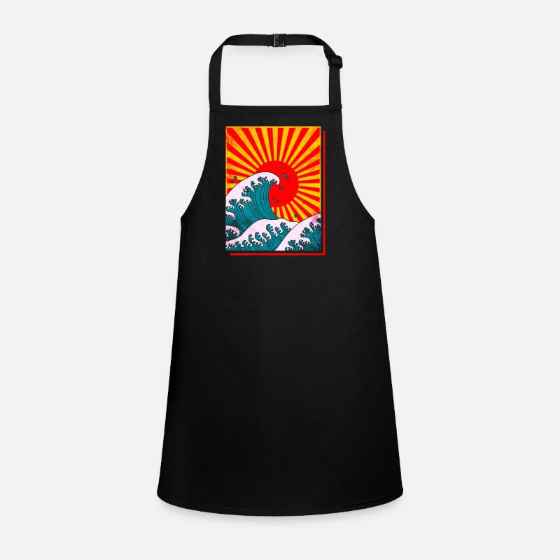 Big wave in Japan Children's Apron
