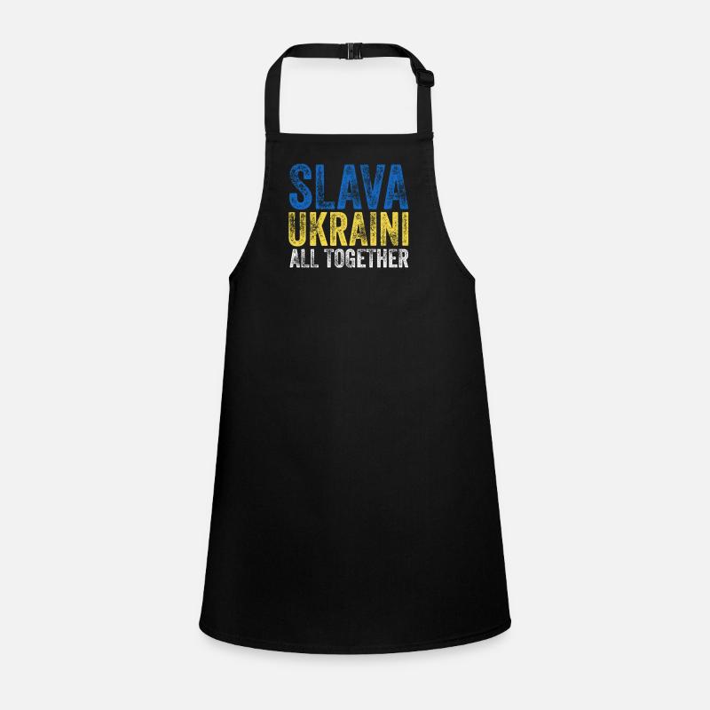 Slava Ukraini Ukraine Dicton Tablier Enfant