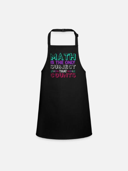 Math counts - Children's Apron - black - Front