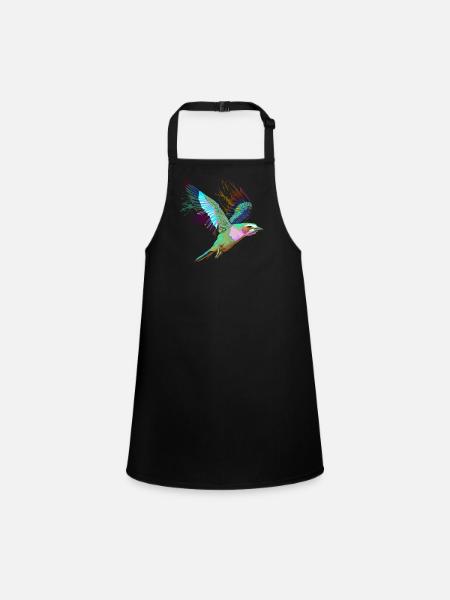 Porte-fourches volantes Bird - Tablier Enfant - noir - Devant