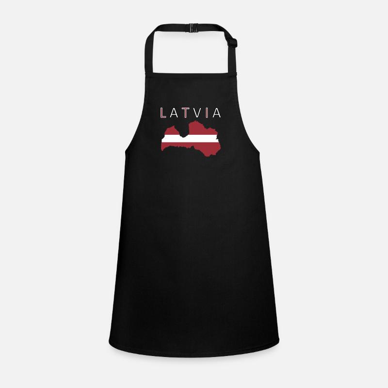 Latvia Riga Baltic Flag Map Children's Apron