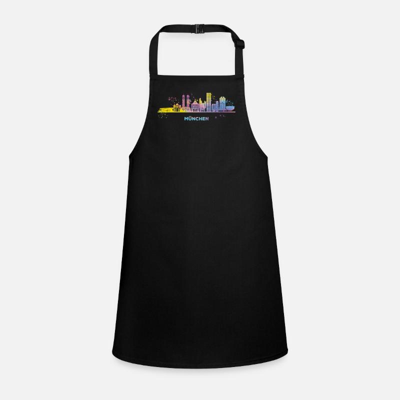 München Skyline Colorful Münchener Children's Apron