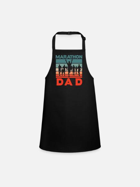 Marathon Papa - Tablier Enfant - noir - Devant