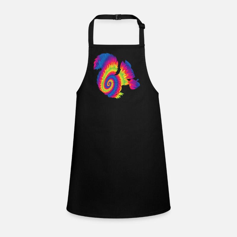 Squirrel Acorn Tie Dye Children's Apron