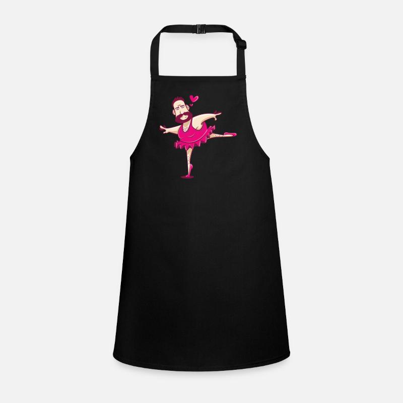 Dancing Ballerina Man Funny Ballet Father's Day Children's Apron