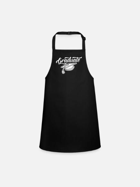 Graduate Graduate Graduation Party Graduates - Children's Apron - black - Front