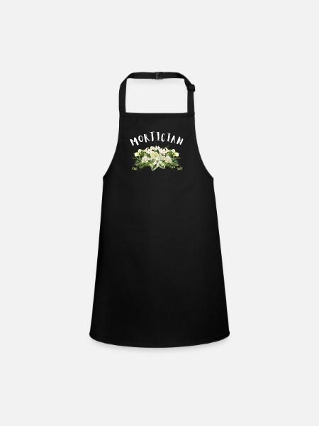 Embalming Embalmer Mortician Cemetery Funeral - Schürze für Kinder - Schwarz - Vorne
