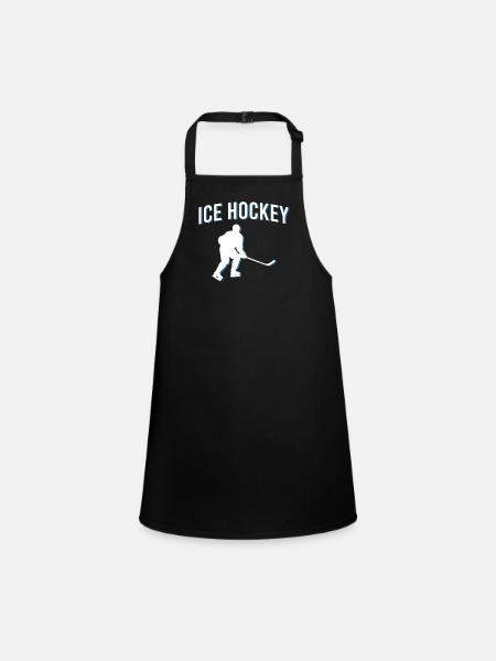 Eishockey - Schürze für Kinder - Schwarz - Vorne