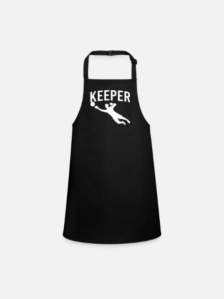 Goalkeeper Keeper - Children's Apron - black - Front