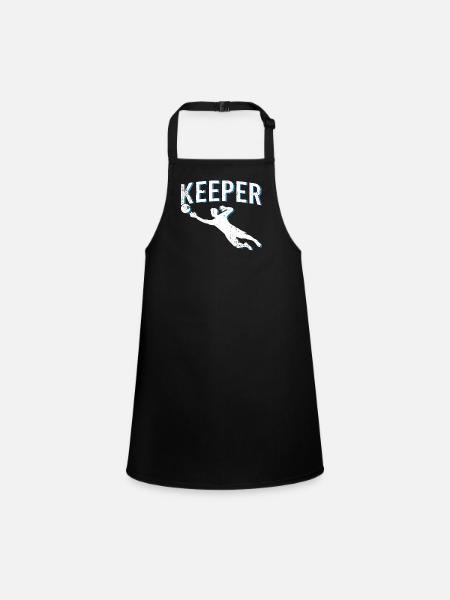 Goalkeeper Keeper - Children's Apron - black - Front