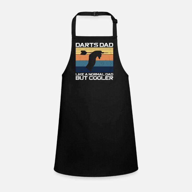 Darts Dad Father Vintage Retro Schürze für Kinder