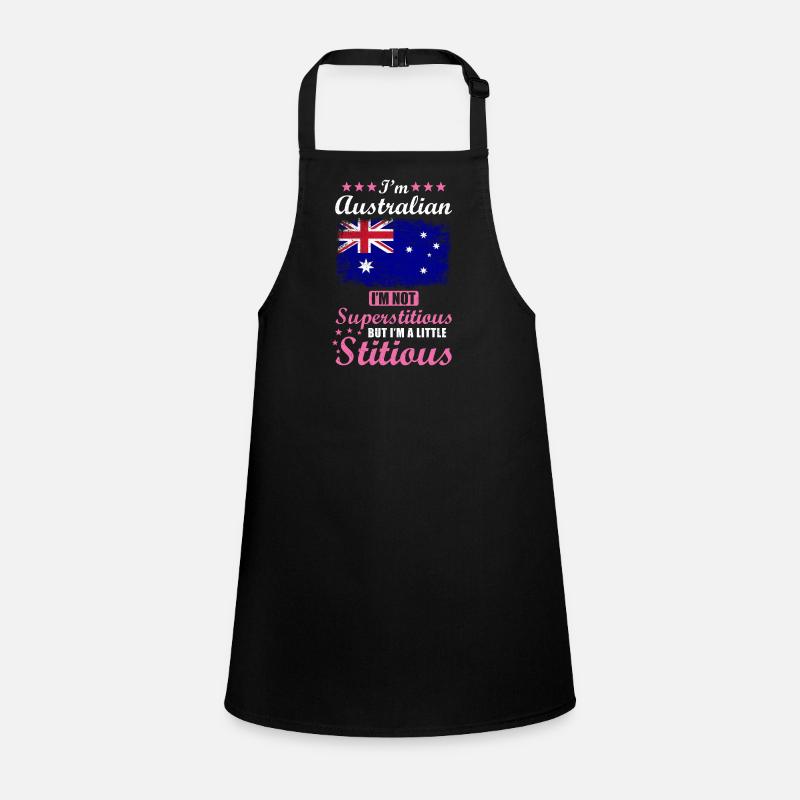 Australierin Geschenk lustiger Spruch Australien Schürze für Kinder