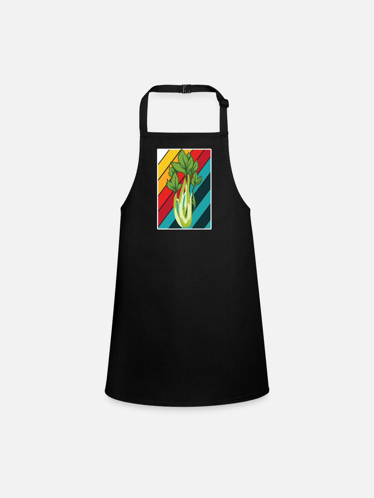 Celery - Children's Apron - black - Front