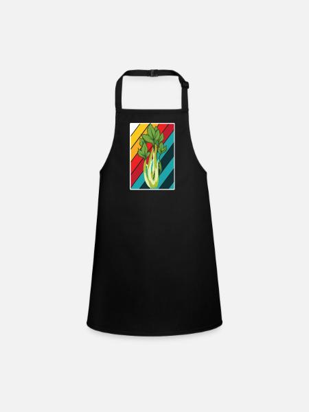 Celery - Children's Apron - black - Front