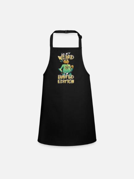Cool Cartoon Sloth - Édition Limitée - Dicton - Tablier Enfant - noir - Devant