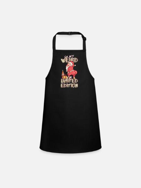 Cartoon Santa Claus Dances - Édition Limitée - Tablier Enfant - noir - Devant