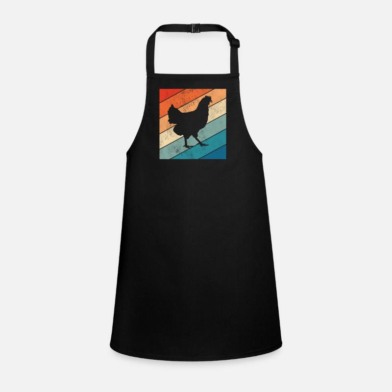 Chicken Farmer lover Retro vintage Gift idea Schürze für Kinder
