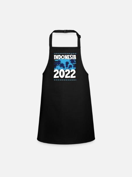 Indonésie 2022 - Tablier Enfant - noir - Devant