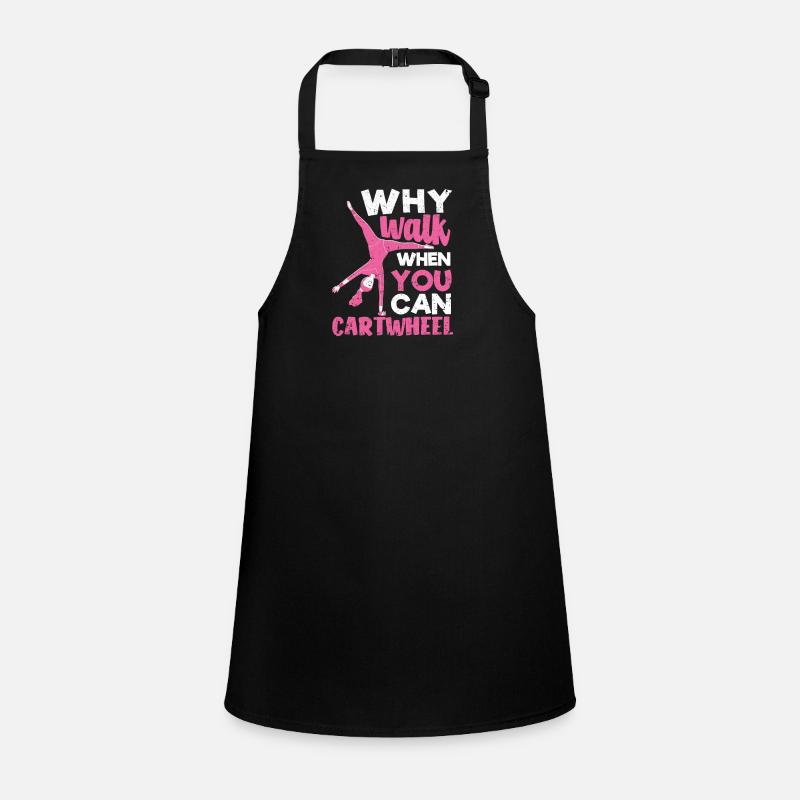 Tumbling Gymnastics Lovers Why Walk Children's Apron