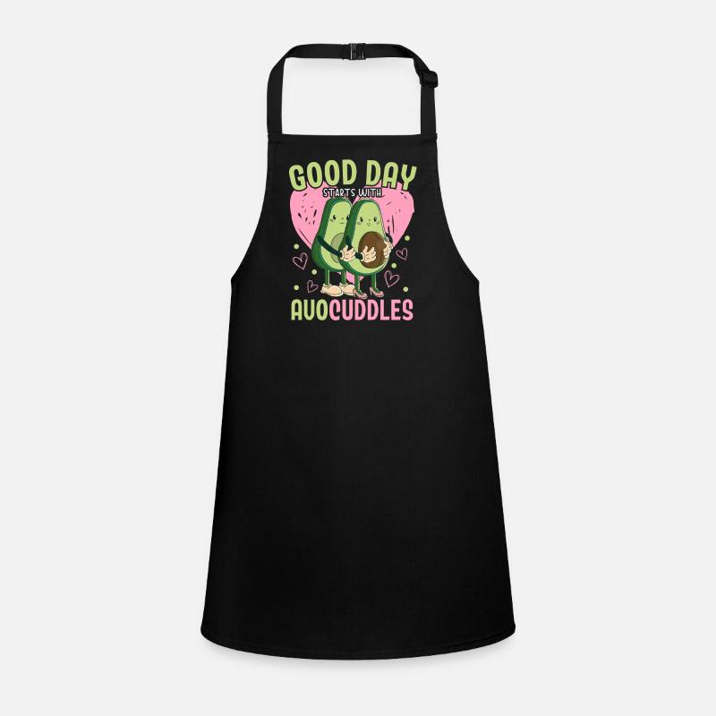 Une bonne journée commence avec Avocuddles Avocado Guac Tablier Enfant