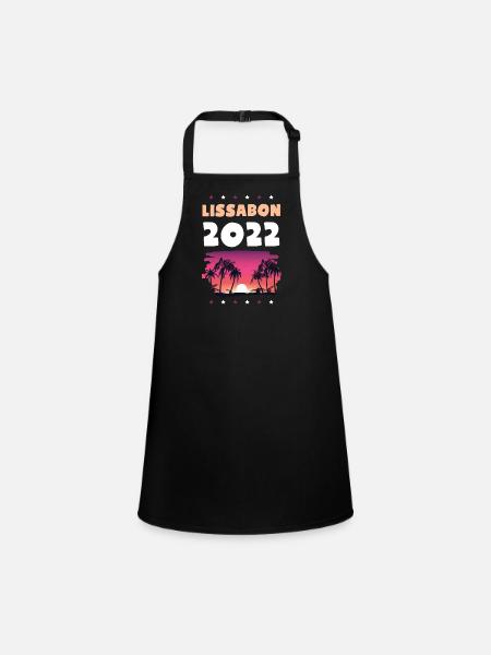 Lisbon 2022 - Children's Apron - black - Front