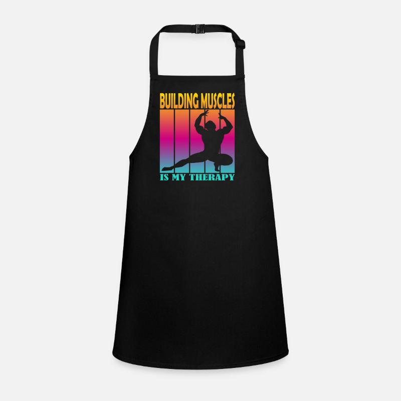 Building Muscles is My Therapy Children's Apron