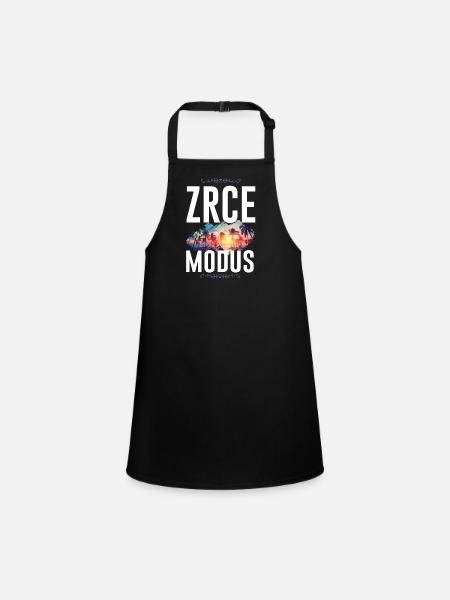 Zrce Mode - Tablier Enfant - noir - Devant
