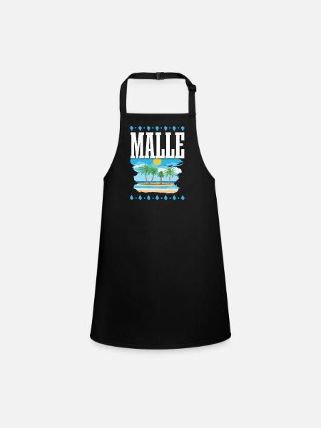 Malle - Children's Apron - black - Front