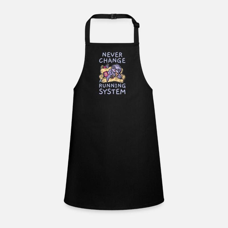 Never Change A Running System Fast Food Sloth Children's Apron