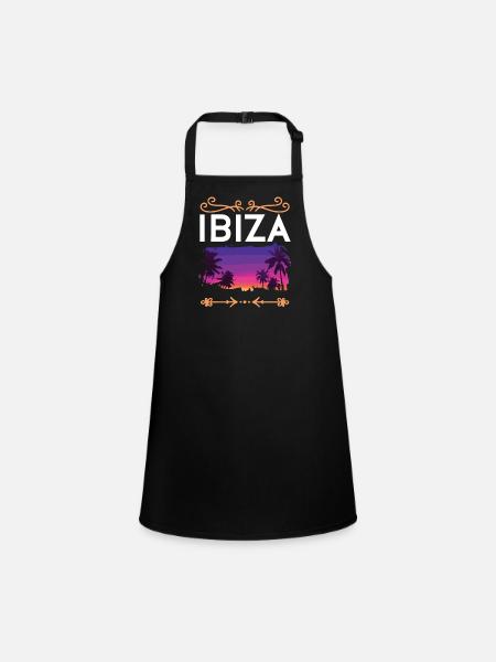 Ibiza - Schürze für Kinder - Schwarz - Vorne