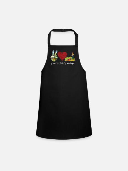 Landscaper Landscaping Landscape - Children's Apron - black - Front