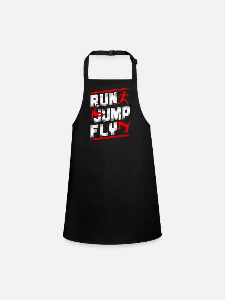 Parkour Free Running Traceur - Children's Apron - black - Front