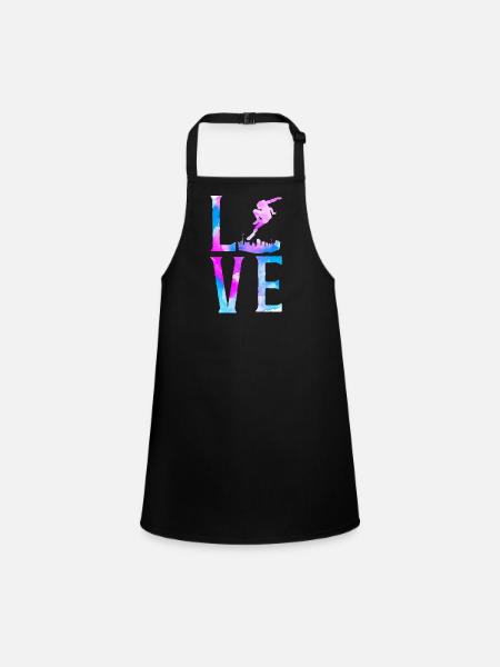 Parkour Free Running Traceur - Children's Apron - black - Front