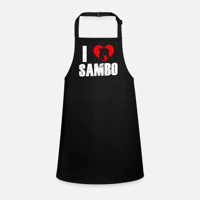 I love Sambo martial arts martial arts training Children's Apron