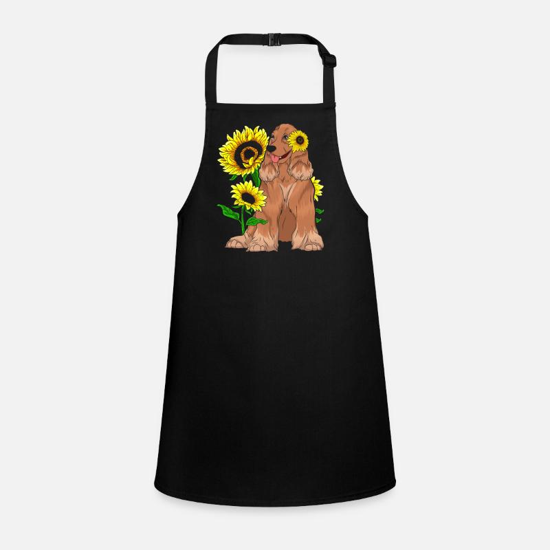 Propriétaire de chien de tournesol Dog Cocker Spaniel Tablier Enfant