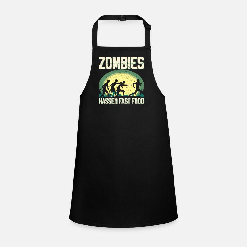 Zombie Hate Fast Food Runner Marathon Vêtements Tablier Enfant