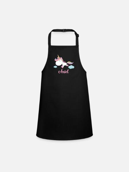 ARIEL Pink Unicorn Nouveauté - Tablier Enfant - noir - Devant