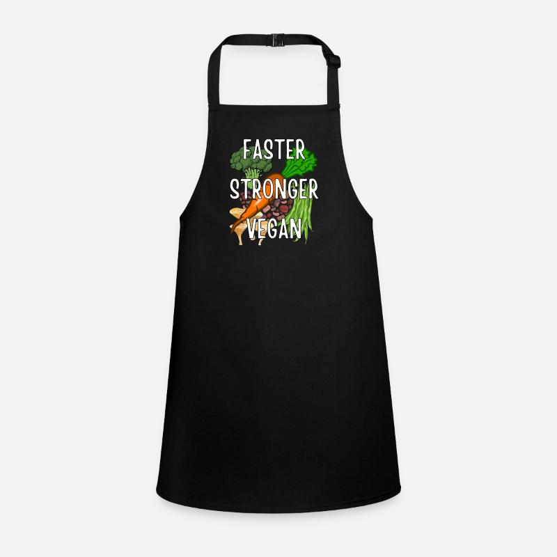 Faster Stronger Vegan Children's Apron