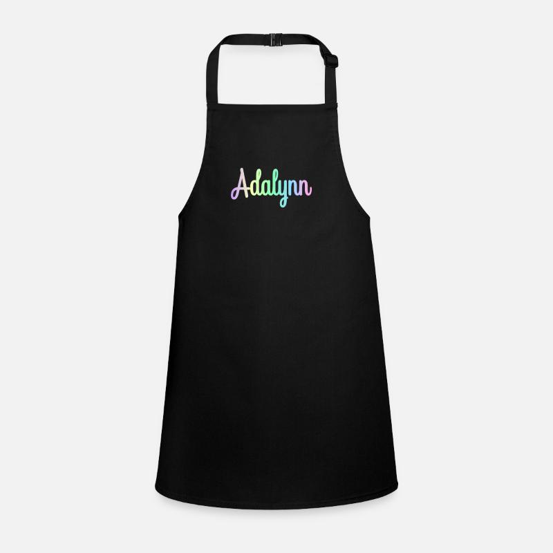 ADALYNN Rainbow Cursive minimaliste Tablier Enfant