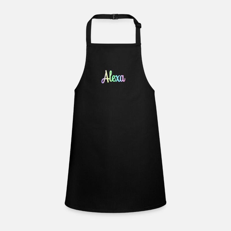 ALEXA Rainbow Cursive minimaliste Tablier Enfant