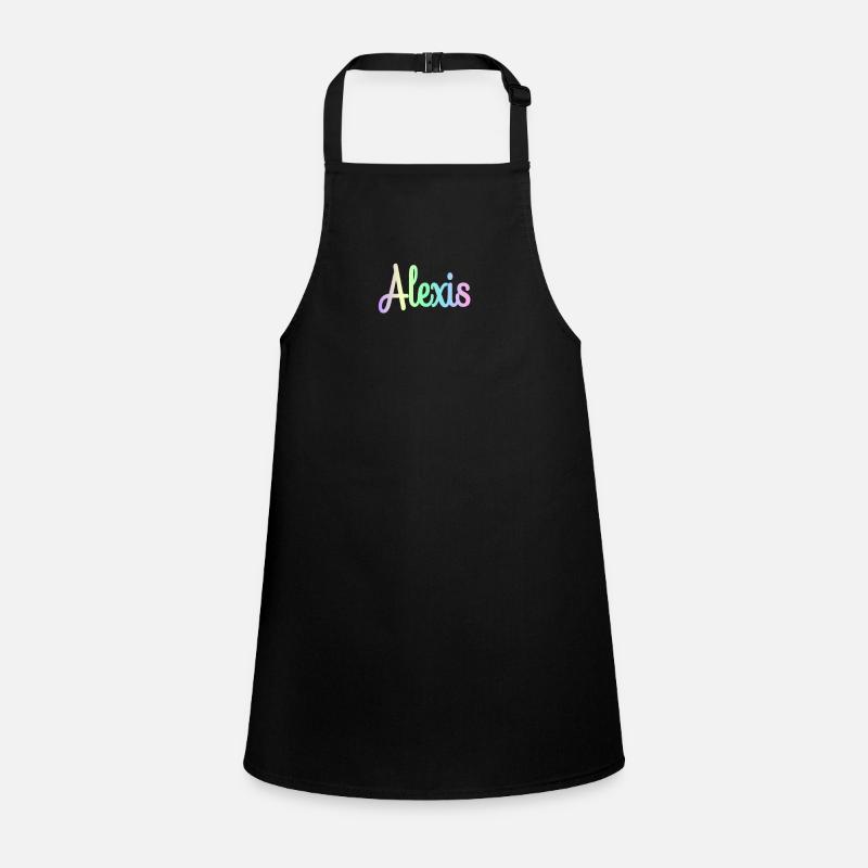 ALEXIS Rainbow Minimalist Cursive Schürze für Kinder