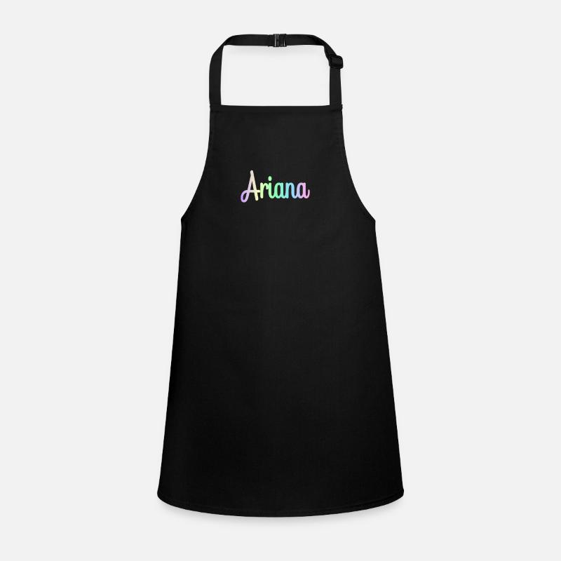 ARIANA Rainbow Cursive Minimaliste Tablier Enfant
