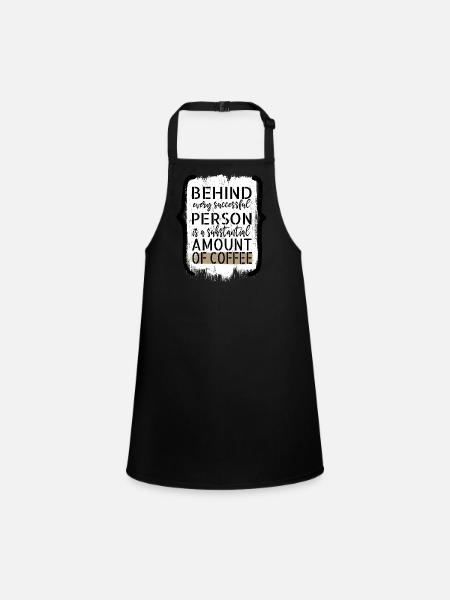birthday present present gift idea cool statement - Children's Apron - black - Front