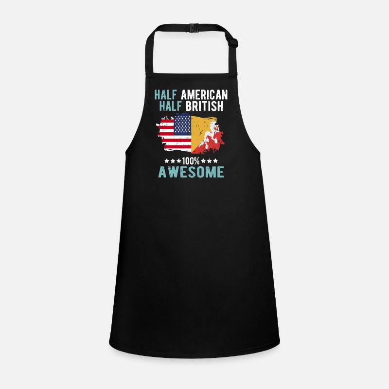 Half American Half British Children's Apron