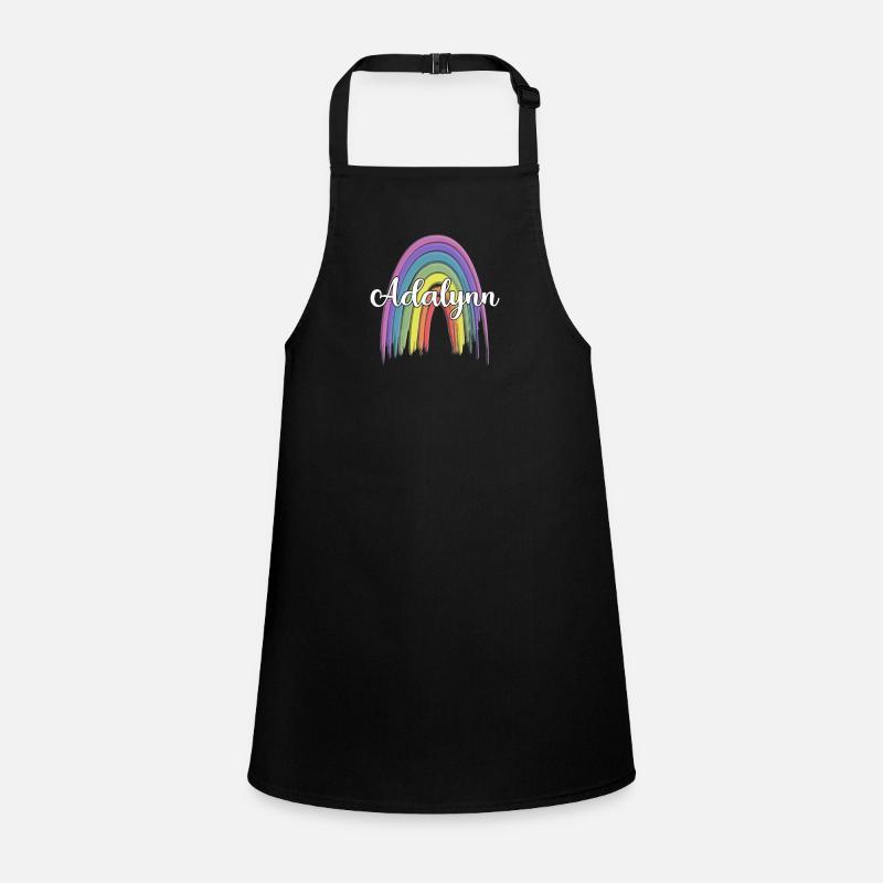 ADALYNN Rainbow Cursive Children's Apron