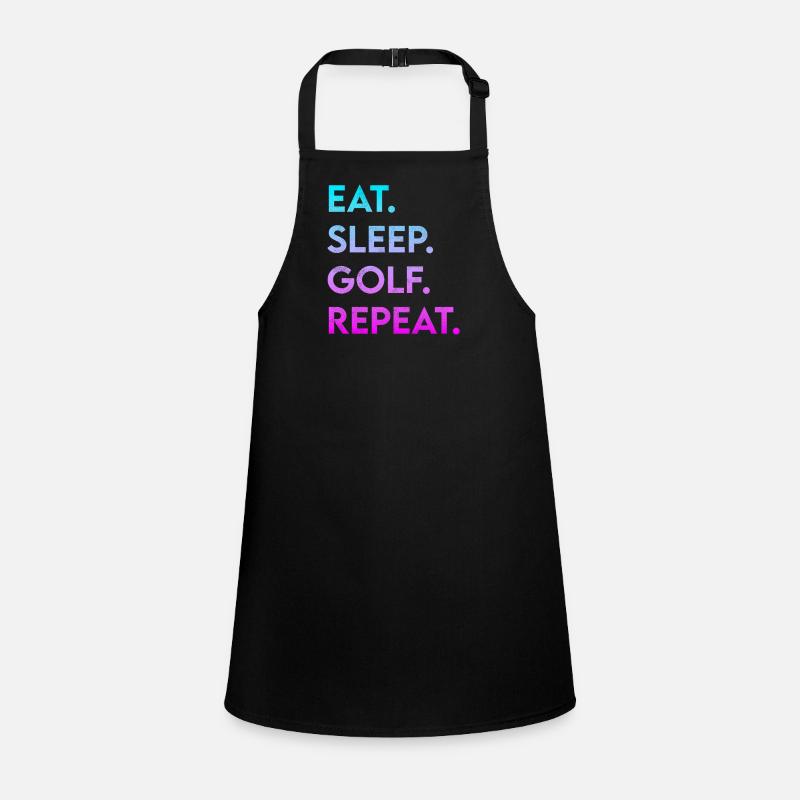 manger dormir golf répéter Tablier Enfant