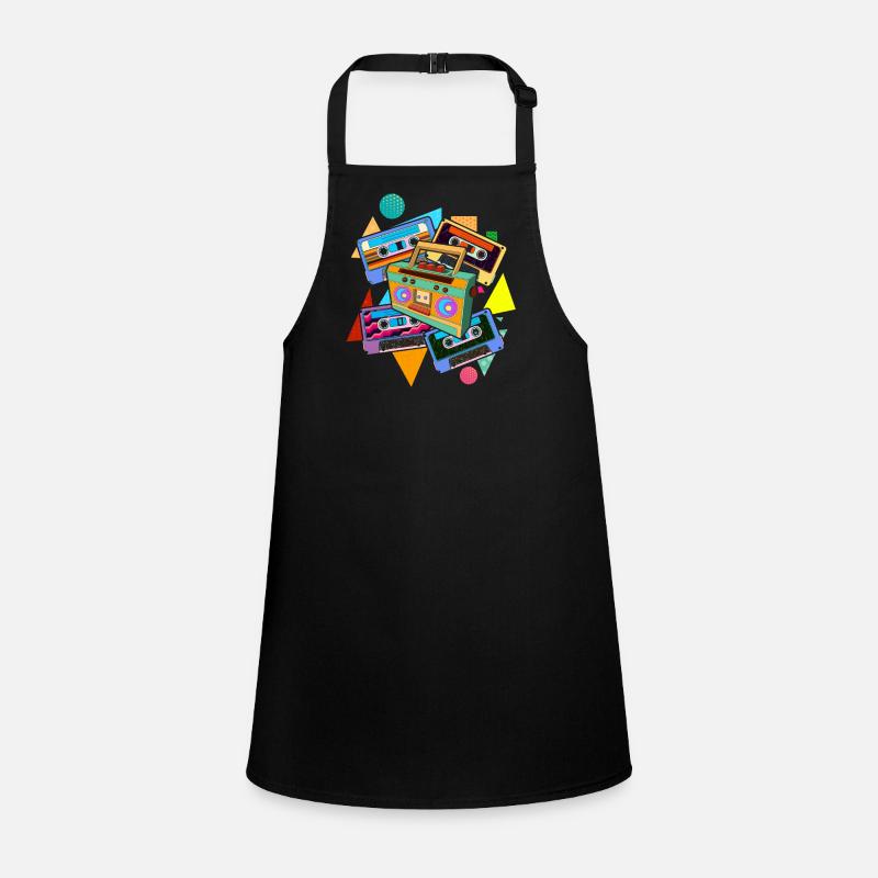 Retro Gift 80s Theme Party Cassette Children's Apron